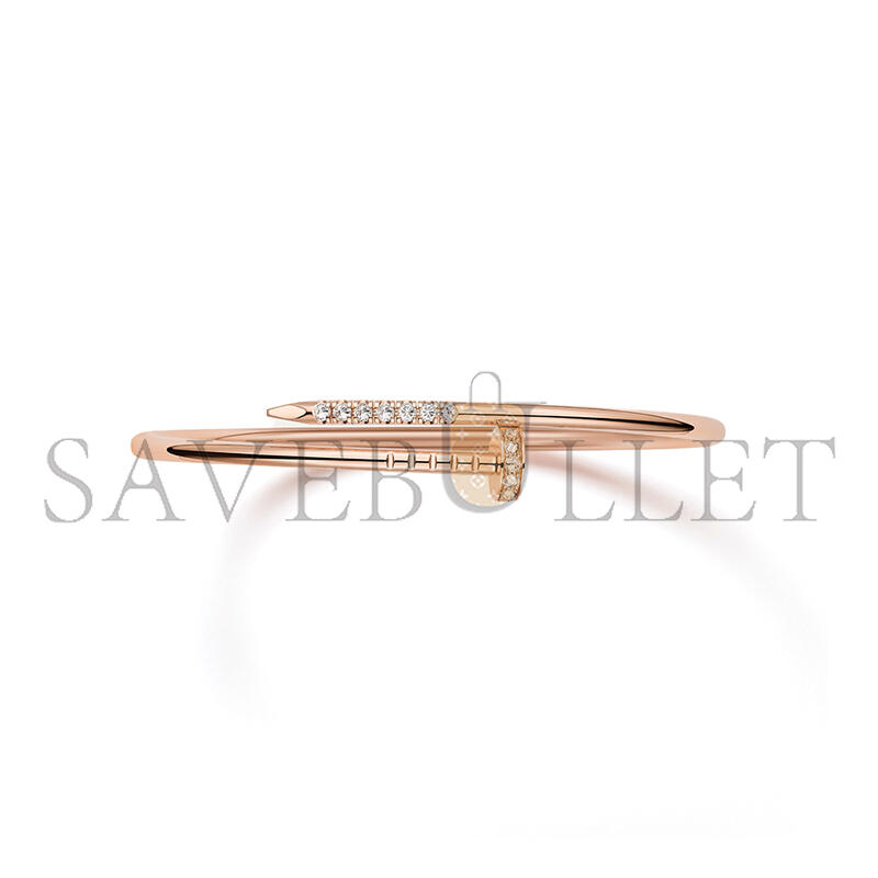CARTIER JUSTE UN CLOU BRACELET, SMALL MODEL REVERSE-SET DIAMONDS CRB6091317